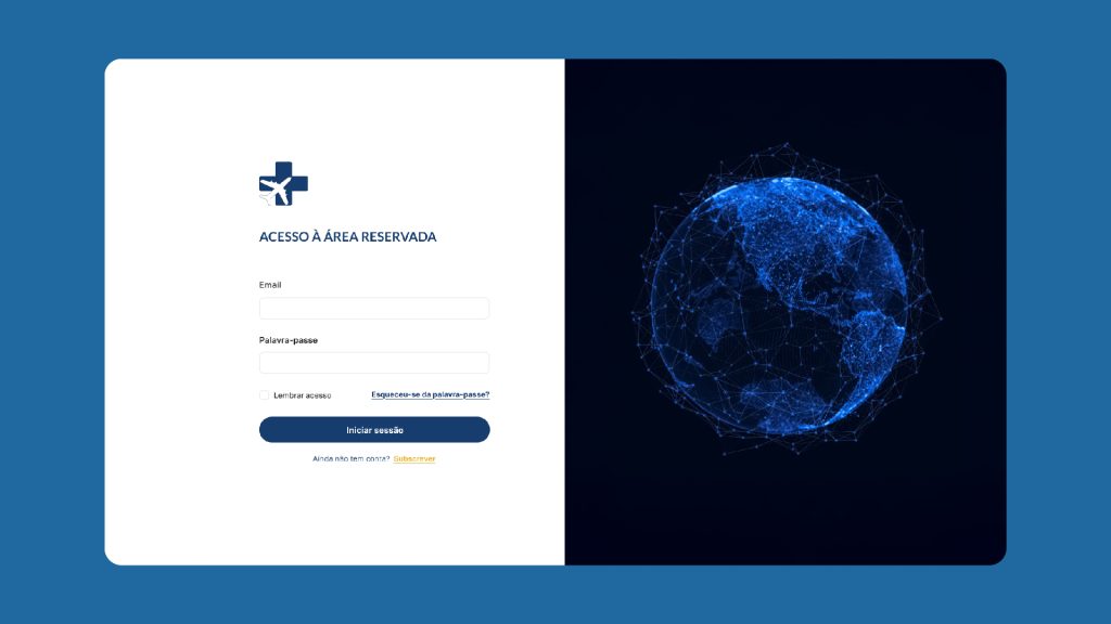 Login mockup
